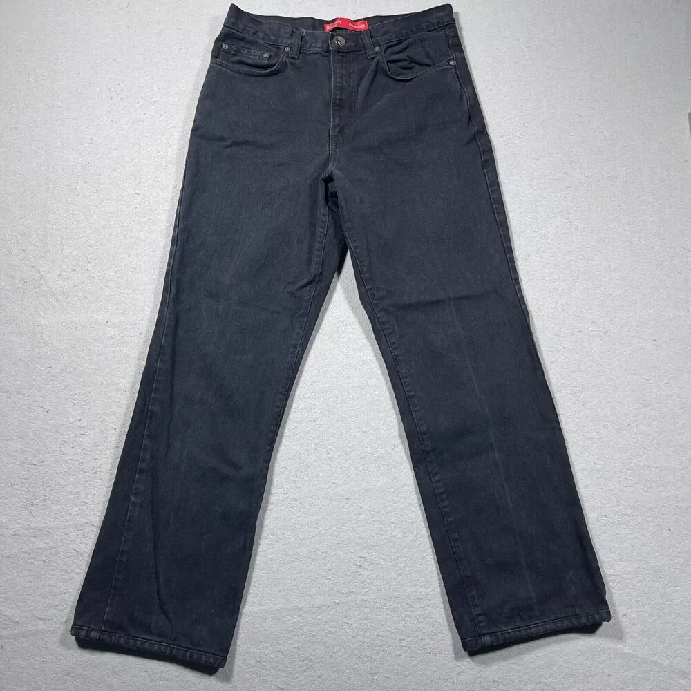 Vintage Pepe Jeans London Comfort‎ Men 32x34 Straight Leg Black Denim Jeans 90s